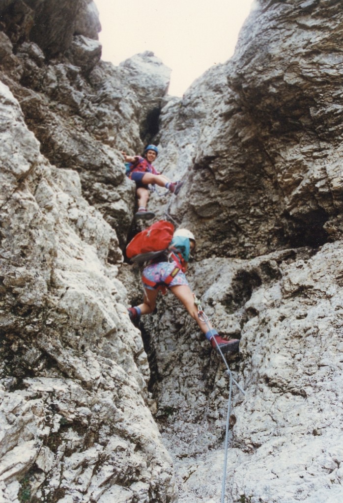 Cima d'Auta Est, ferrata Paolin Piccolin
