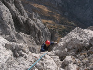 Gusela del Vescovà (2361 m) – Via Jori-Andreoletti-Pasquali