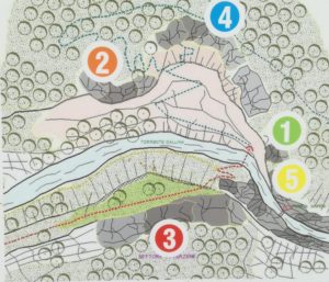 palestra di roccia della Val Gallina mappa