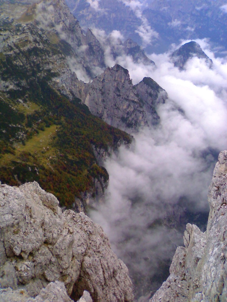 Dalla cima del Pizzocco verso nord-est