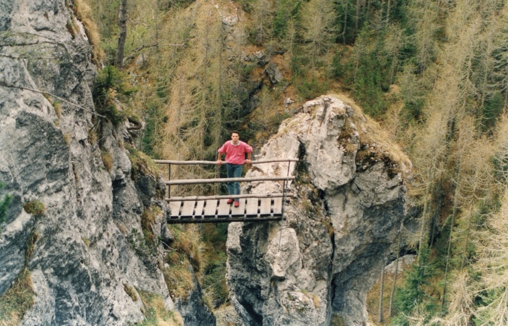 Uno dei tratti più caratteristici della ferrata al Sass de Rocia
